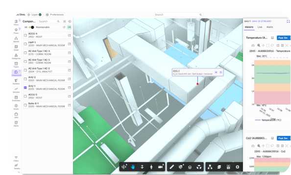 Unified Spatial Intelligence with live telemetry and 3D context