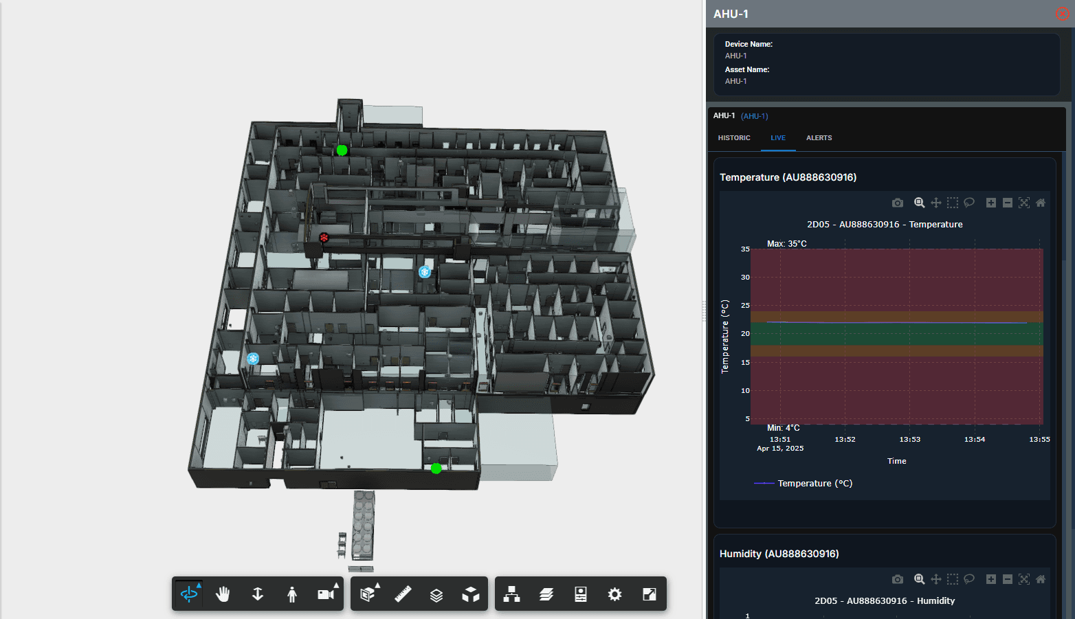 Nex Vision Spatial Data and Sensor Telemetry Integration